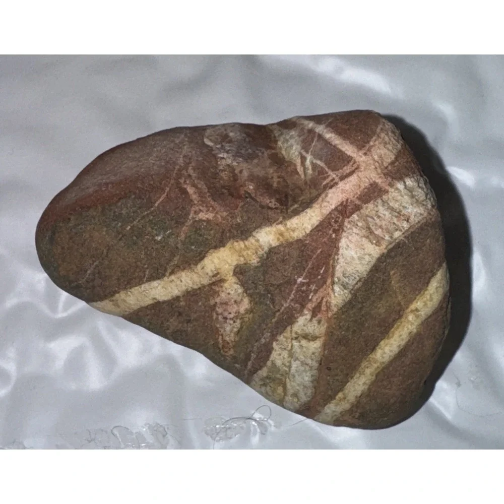 Arizona Agate Thunder Quartz Crystal Red Jasper Polished Slab Specimen 2.5